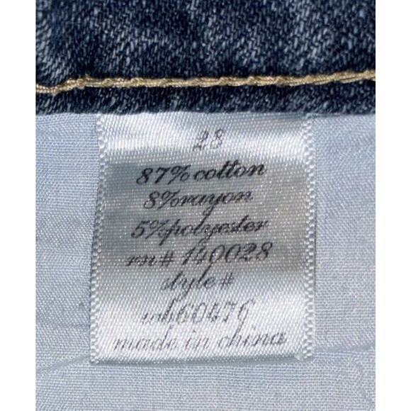 Harper Women's‎ Denim Jean Shorts Lace Accents Boho Size 28 Distressed Bohemian - Picture 9 of 9